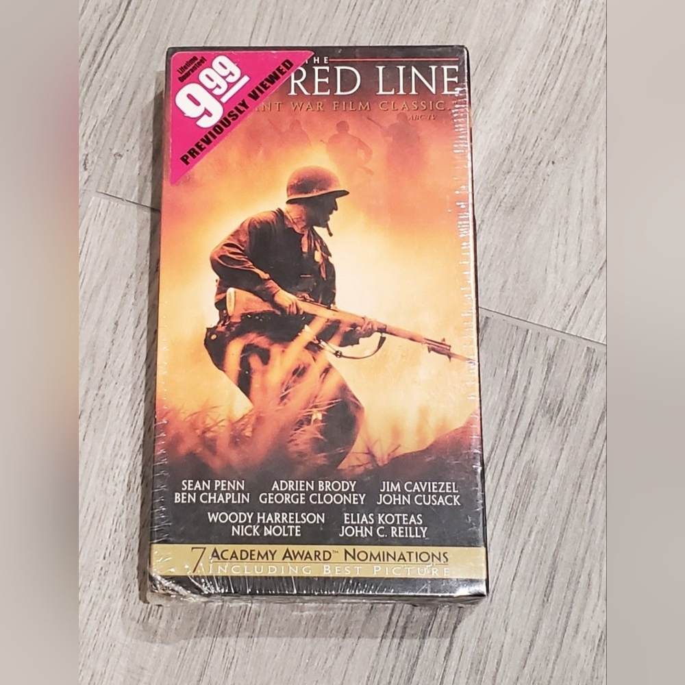 The Thin Red Line VHS Tape Sealed 1998 George Clooney